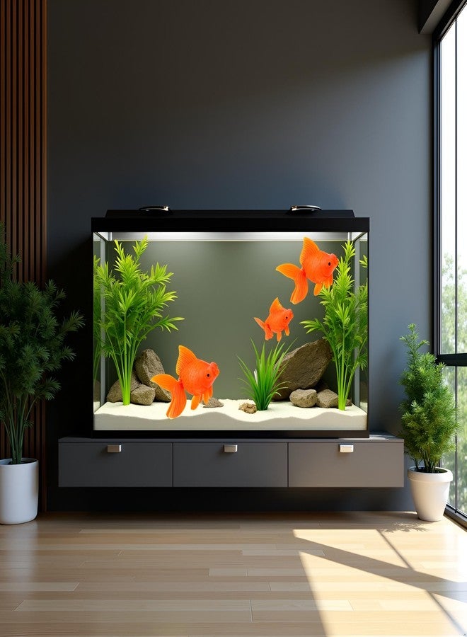 Tnyvm 3 Pcs Orange Fake Floating Fishes Plastic Fake Goldfish Artificial Aquarium Fishes Colorful Realistic Artificial Moving Fish Ornament Decorations, Aquarium Décor Thematic Ornaments - Image 4
